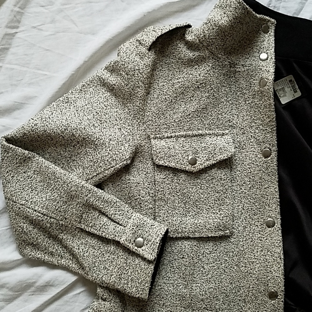 Club Monaco Grey Takina Utility Jacket - Picture 8 of 8